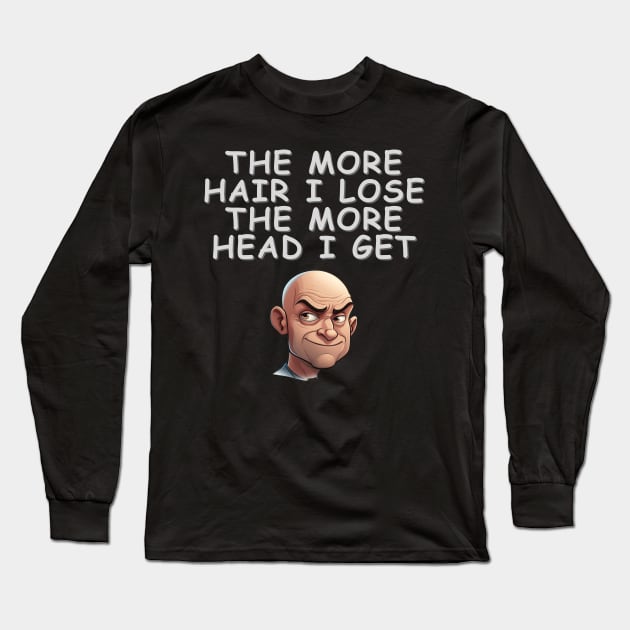 Hairloss humour gift Long Sleeve T-Shirt by CPT T's